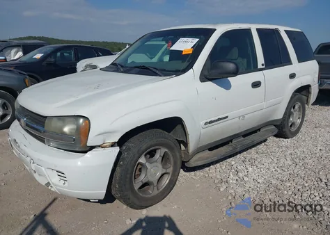 2002 Chevrolet Trailblazer Ls из США, поврежденный, VIN 1GNDS13S922526768
